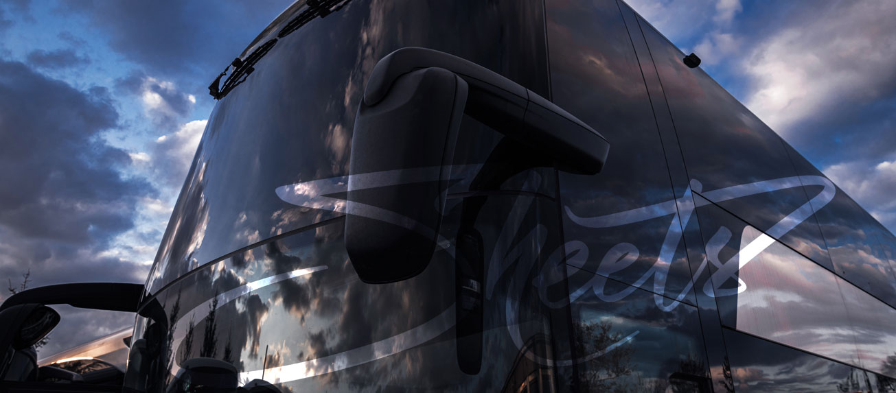 Charter Bus Wraps Rentals Las Vegas